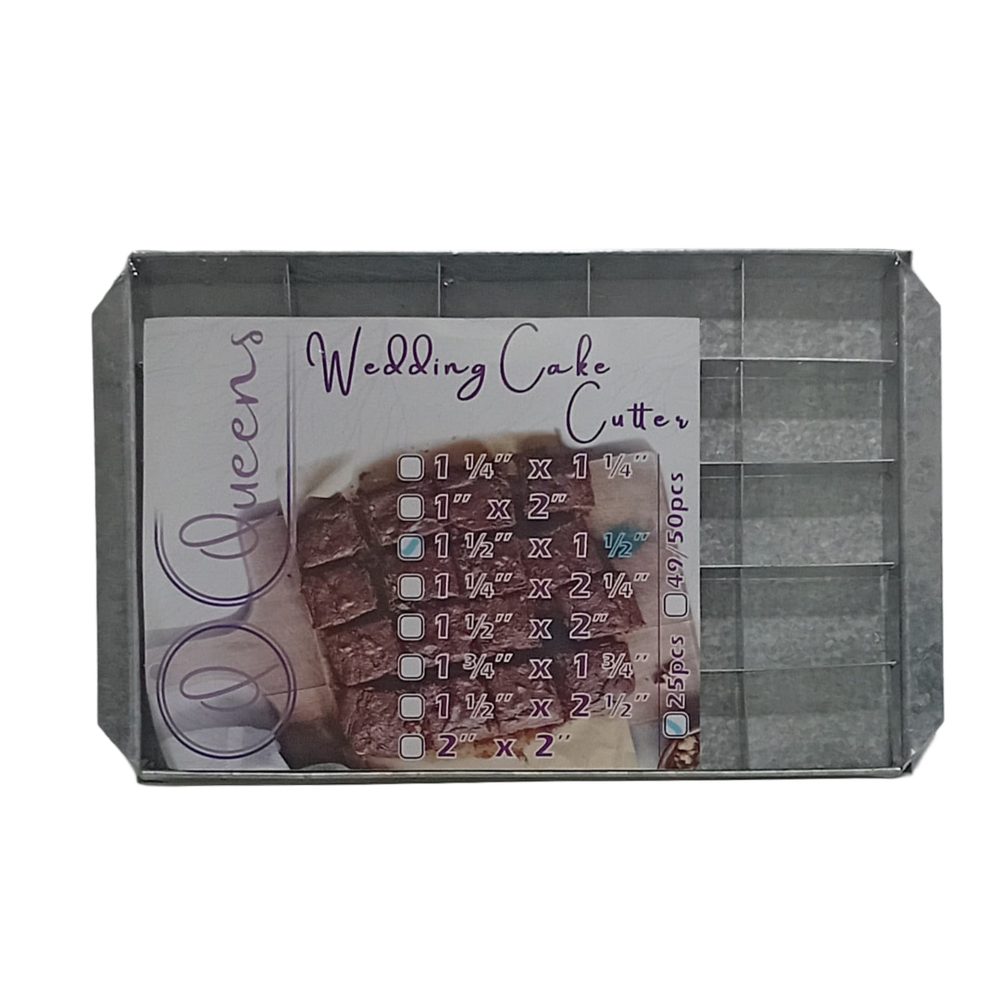 Wedding Cake Cutter Tray, 25 Pieces