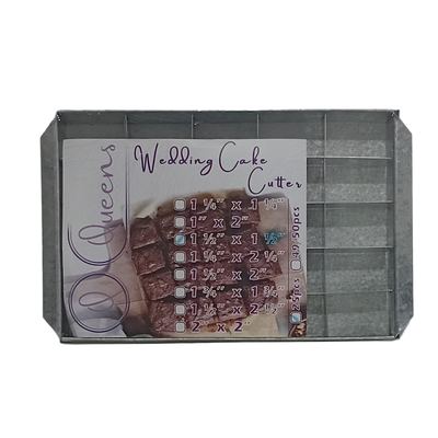Wedding Cake Cutter Tray, 25 Pieces