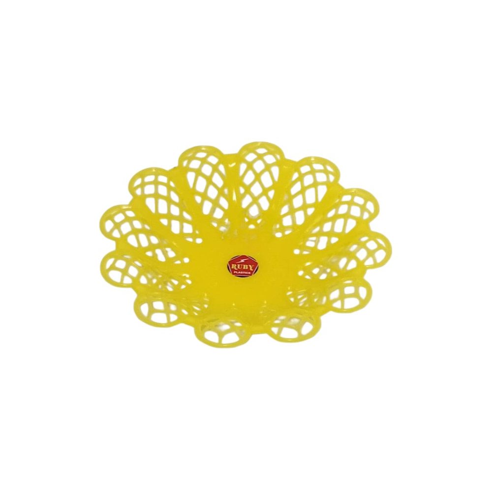 Ruby Plastic Flower Fruit Basket