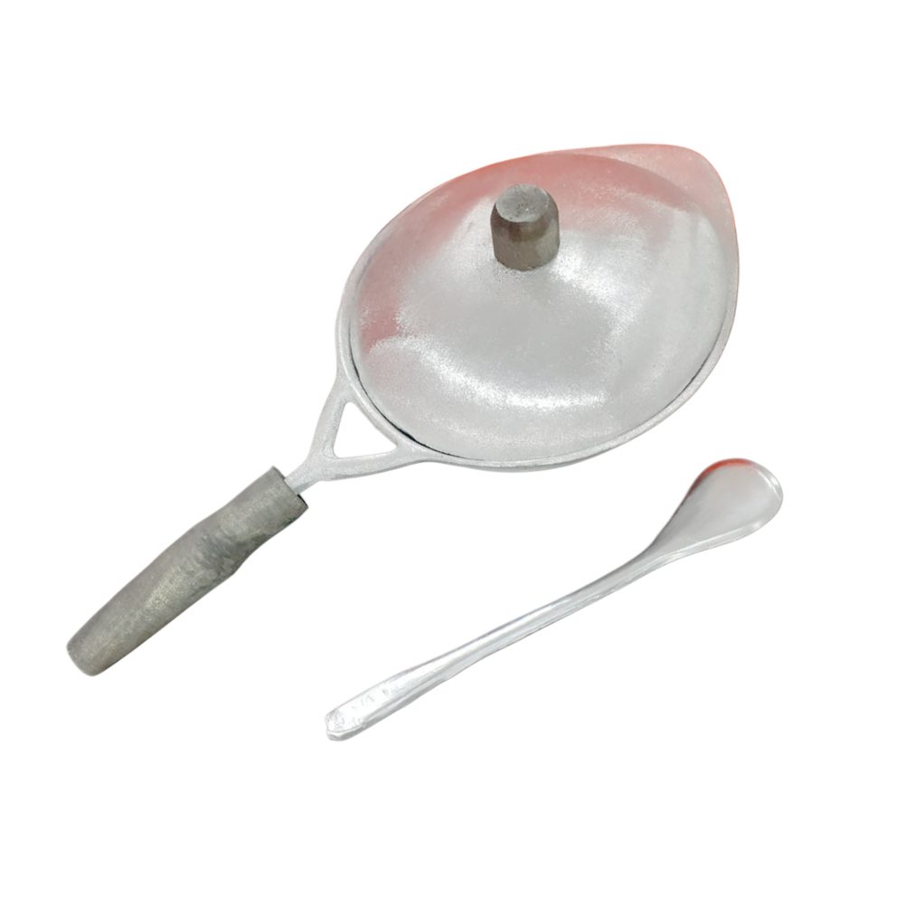 Long-handle hopper pan with lid