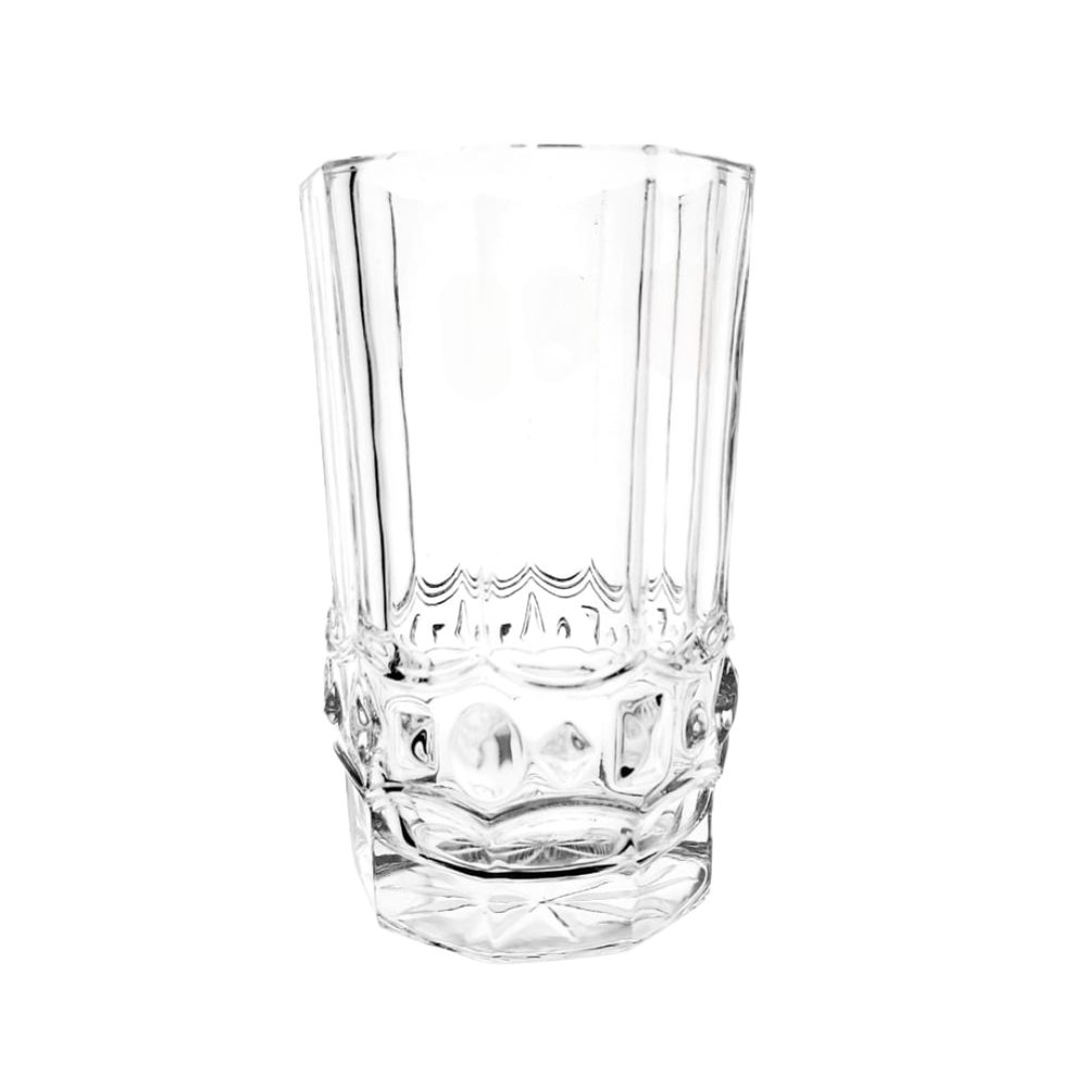 Cut Glass Water Tumblers, 280ml (6pcs)