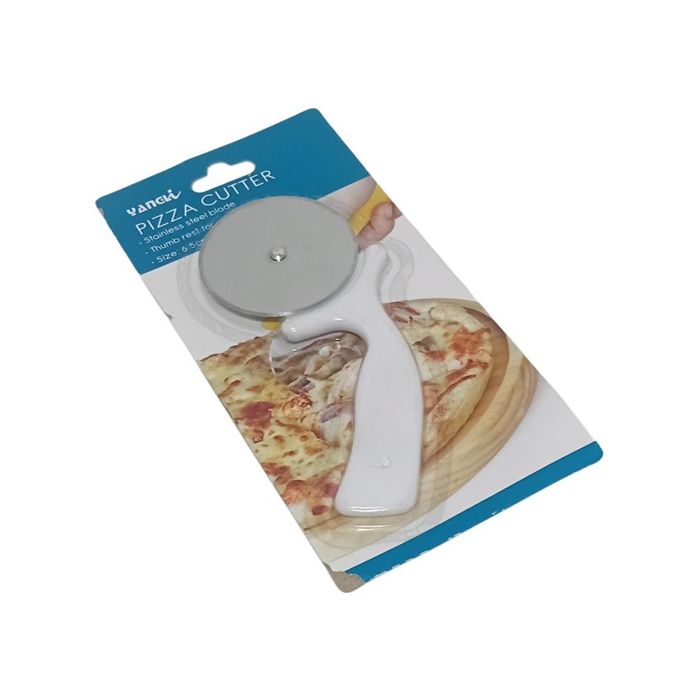 Pizza Cutter Wheel with White Handle