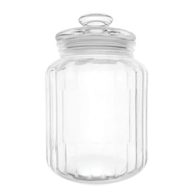 Ribbed Glass Storage Jar 2000ml