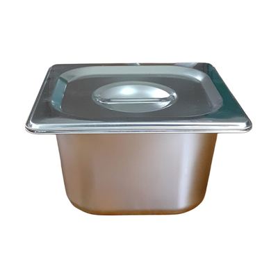 GN 1/6 Stainless Steel Pan with Lid
