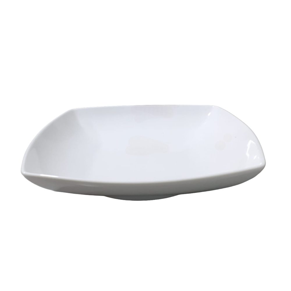 Dankotuwa White Square Soup Plate