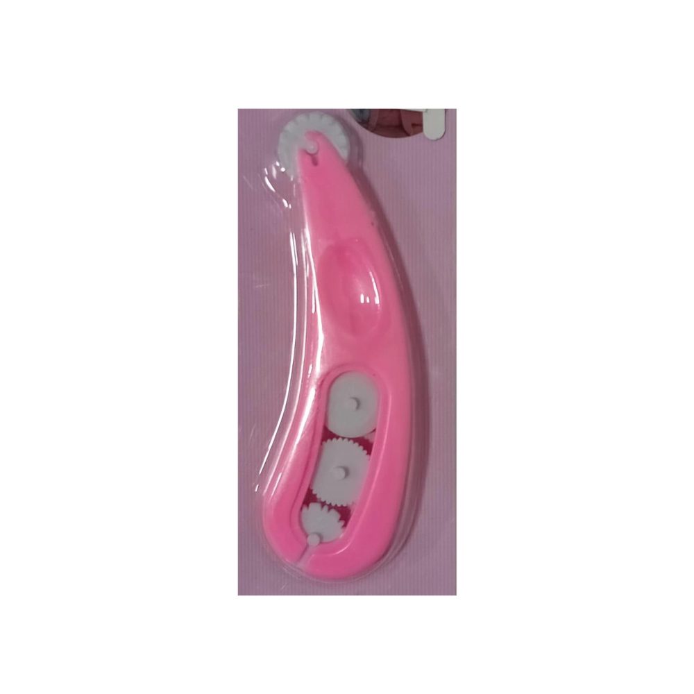 Pink pastry ribbon cutter wheel