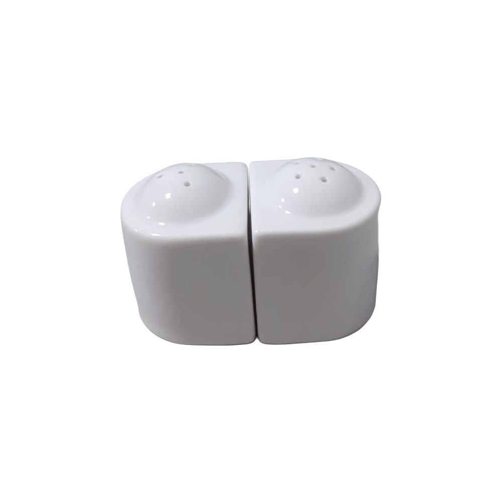 White porcelain salt and pepper set