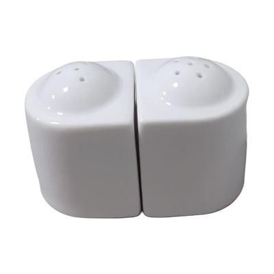White porcelain salt and pepper set