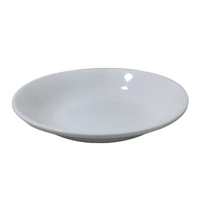 White porcelain soup plate