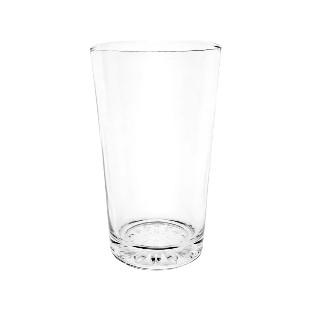 Tall glass water tumbler