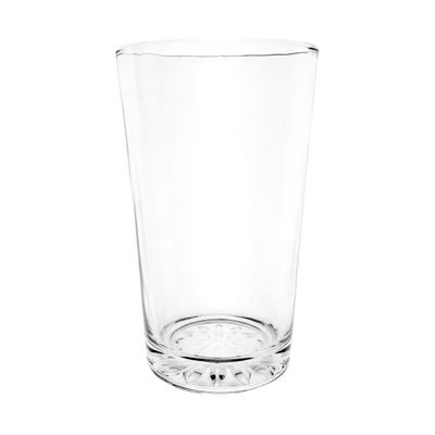 Tall glass water tumbler