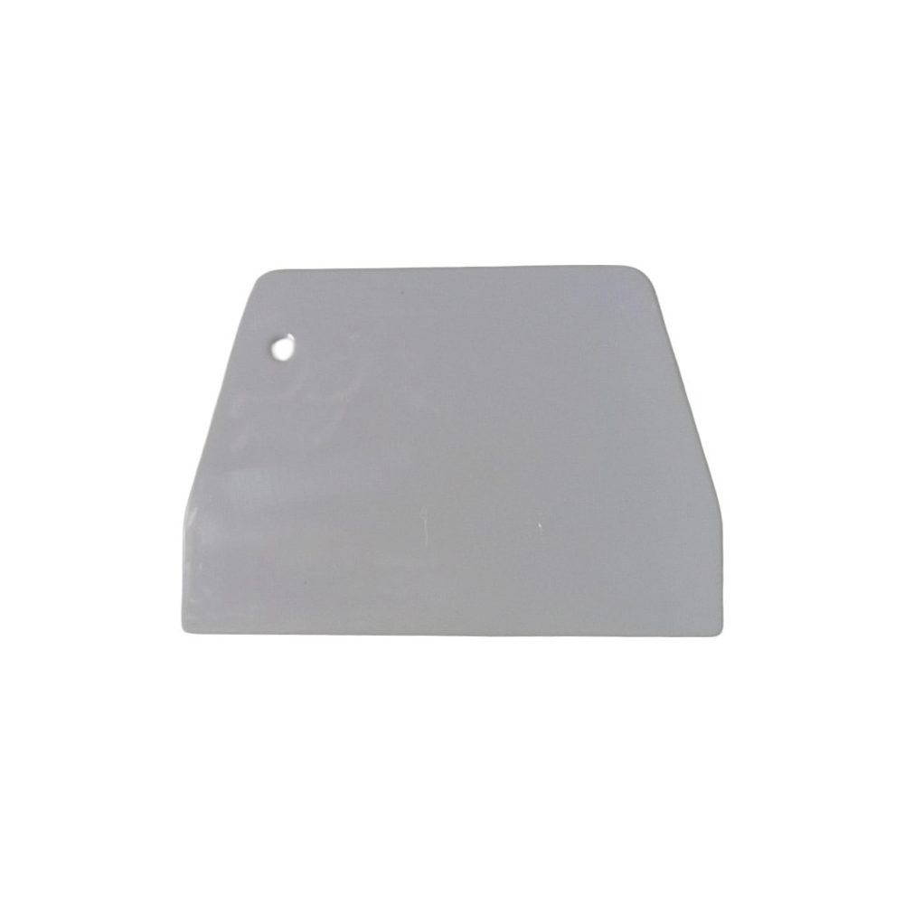 White Plastic Dough Scraper