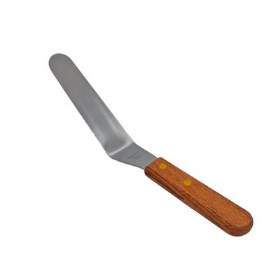 Offset palette knife, wooden handle