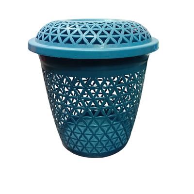 Plastic Linen Basket with Lid, 35L
