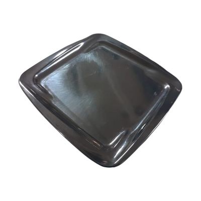11" Square Melamine Plate, Black