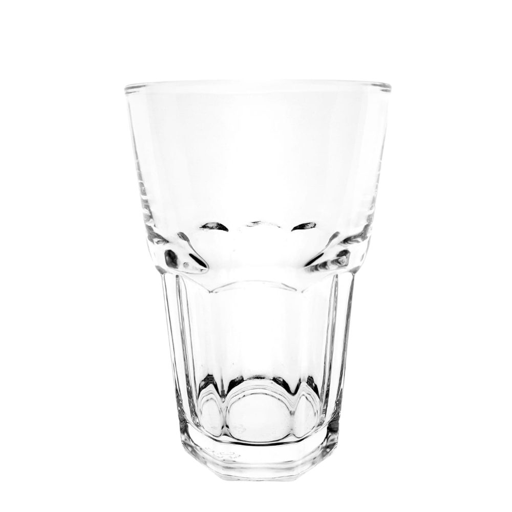Faceted Glass Water Tumbler 280ml