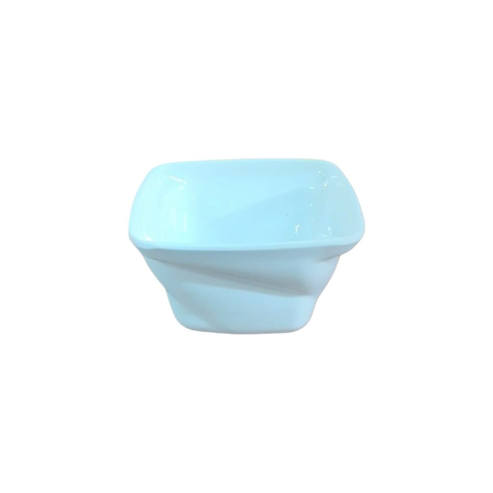 4" Square Melamine Bowl, White