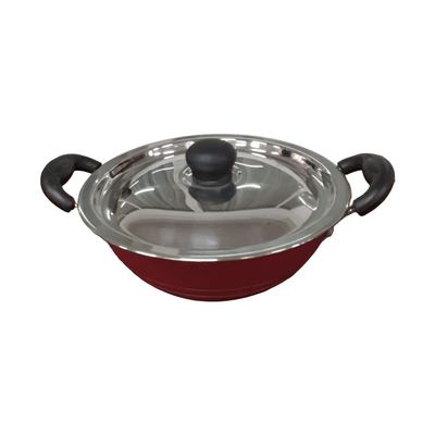 Non-stick deep hopper pan with lid