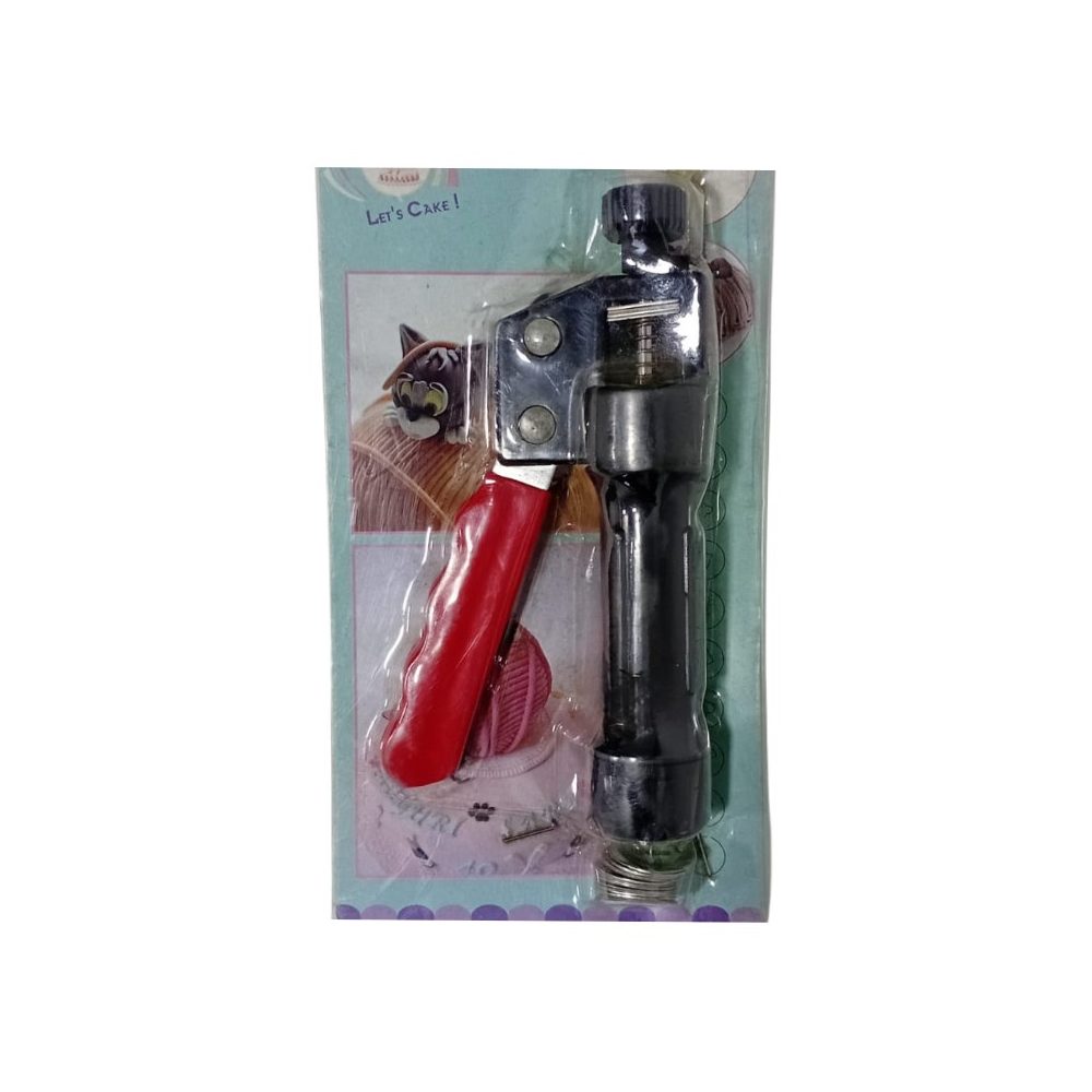 Metal sugarcraft clay extruder gun