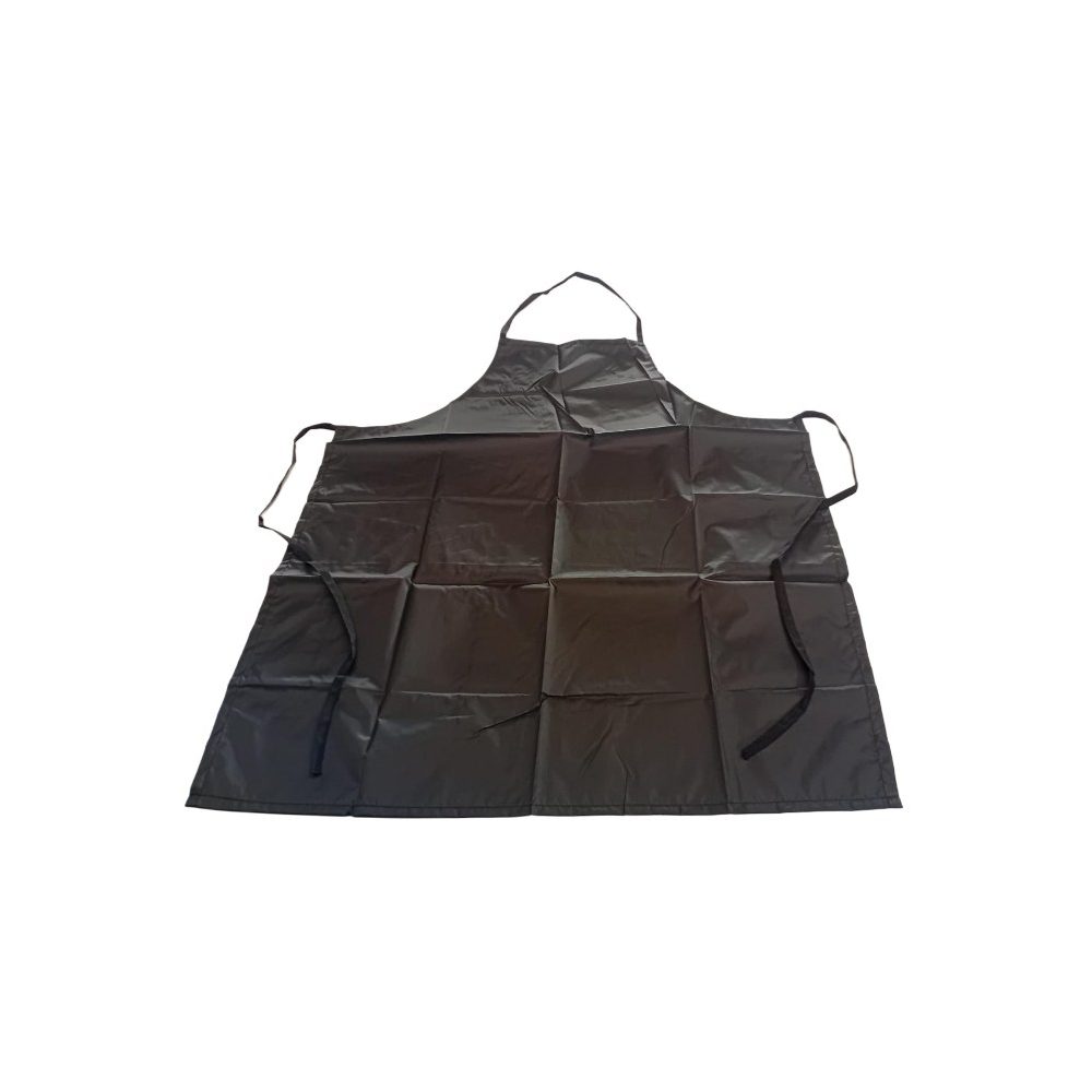 Full-length waterproof black apron