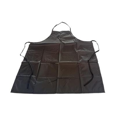 Full-length waterproof black apron