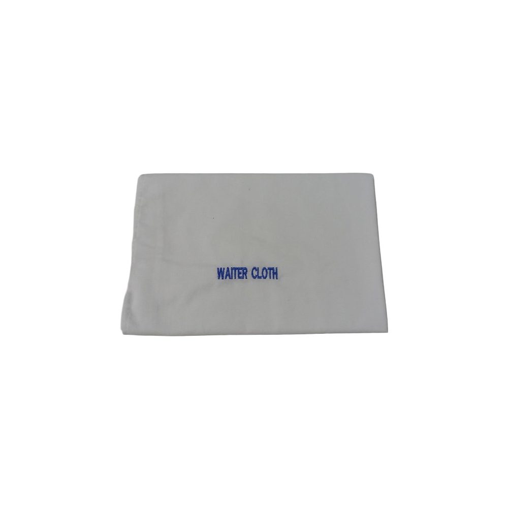 White waiter's service cloth
