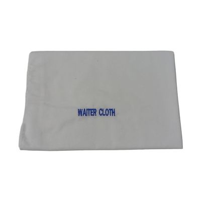 White waiter's service cloth