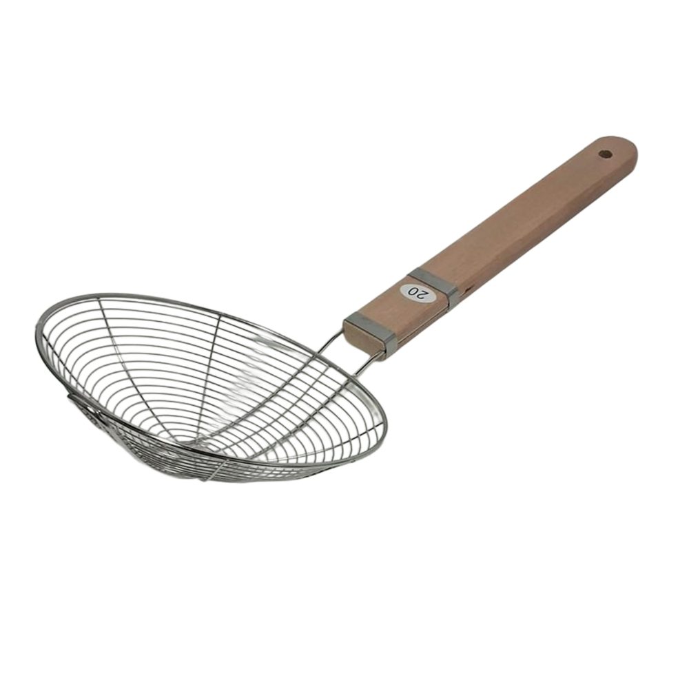 Wire Spider Skimmer, Wooden Handle