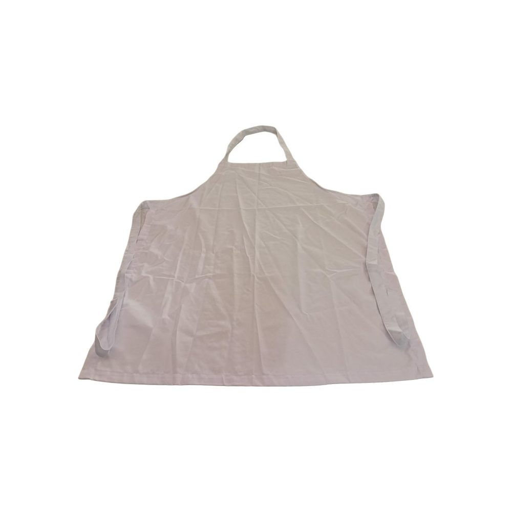 White Cotton Full Bib Apron