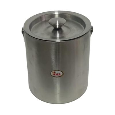 Large stainless steel ice bucket