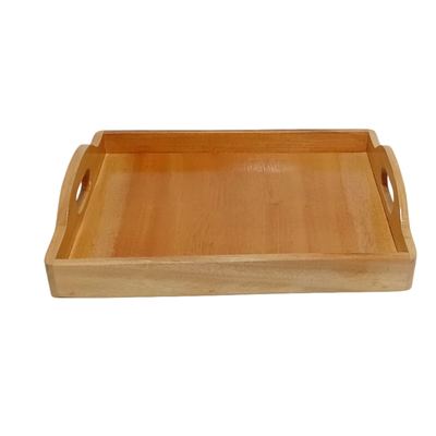 Small Wooden Serving Tray With Handles