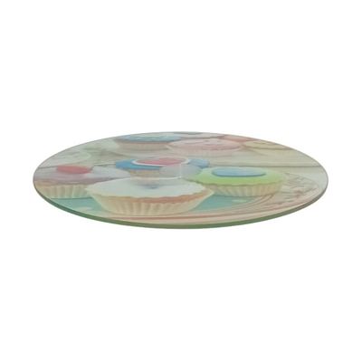 Rotating glass cake turntable, 25cm