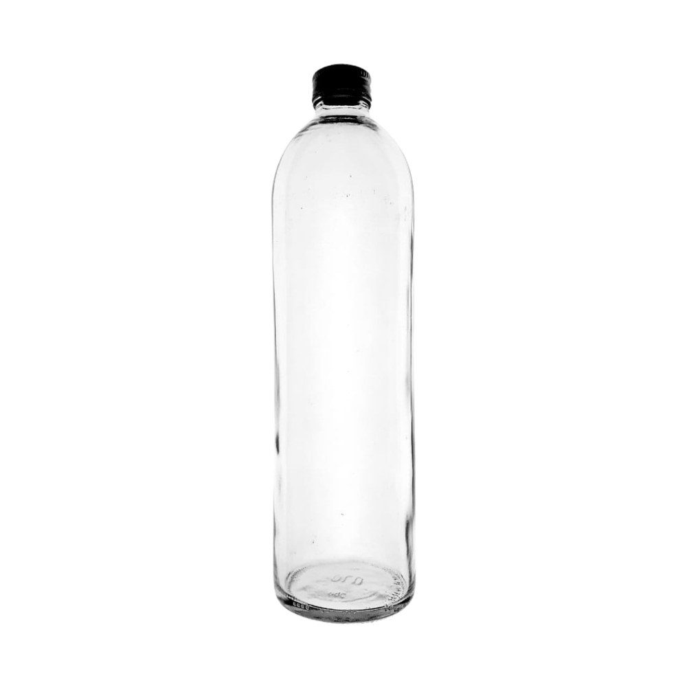Clear Glass Water Bottle 625ml