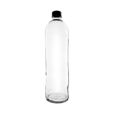 Clear Glass Water Bottle 625ml