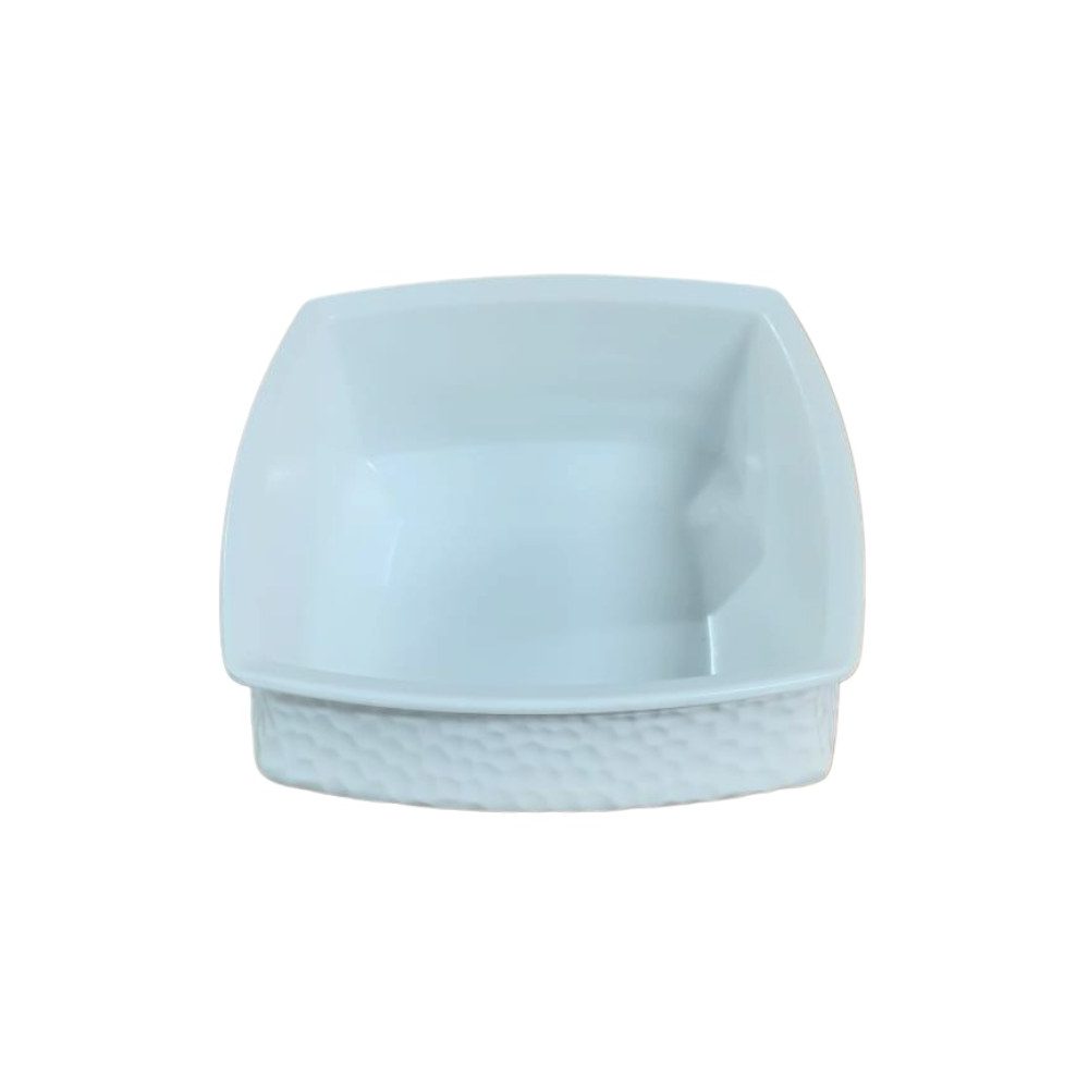 White Square Melamine Curry Bowl