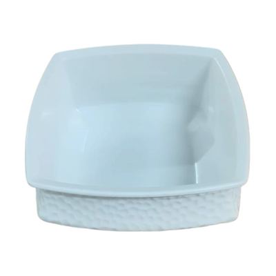 White Square Melamine Curry Bowl