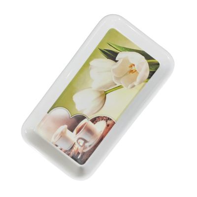 12" Rectangular Melamine Print Tray