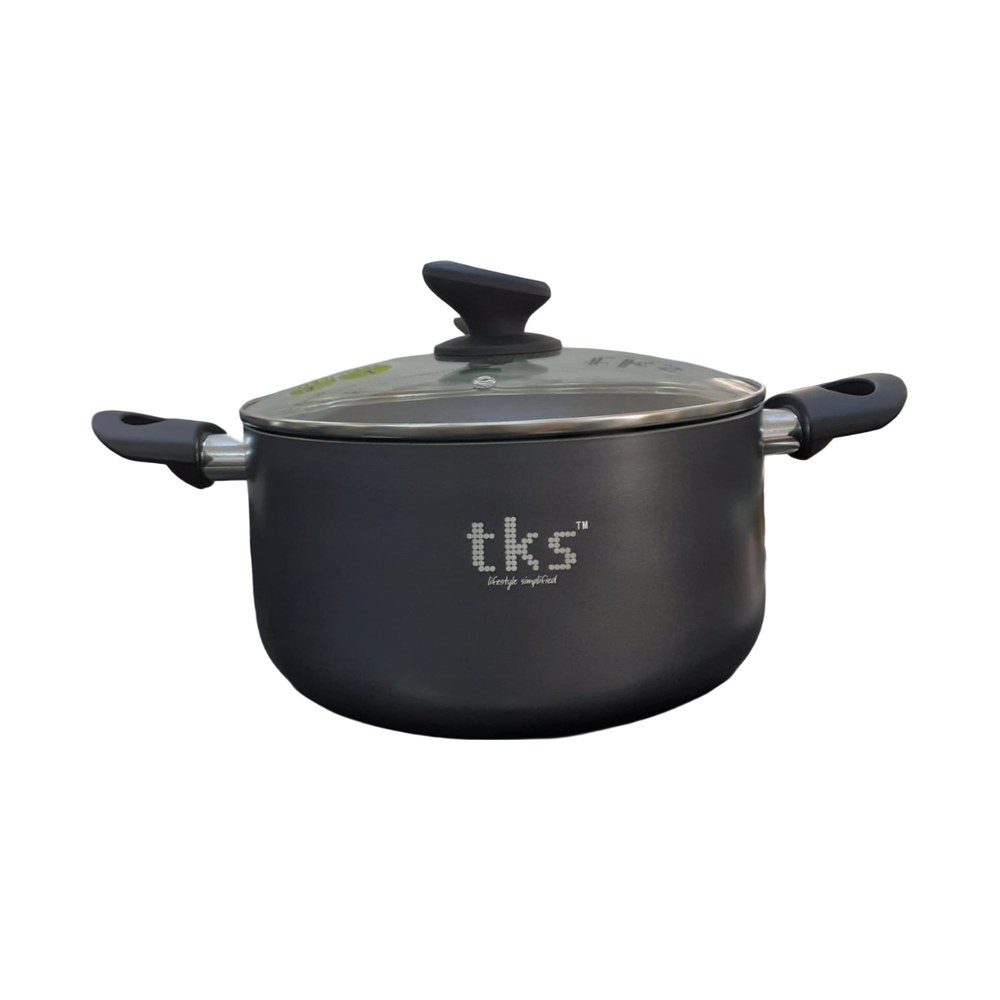 Hard anodised non-stick casserole, 24cm