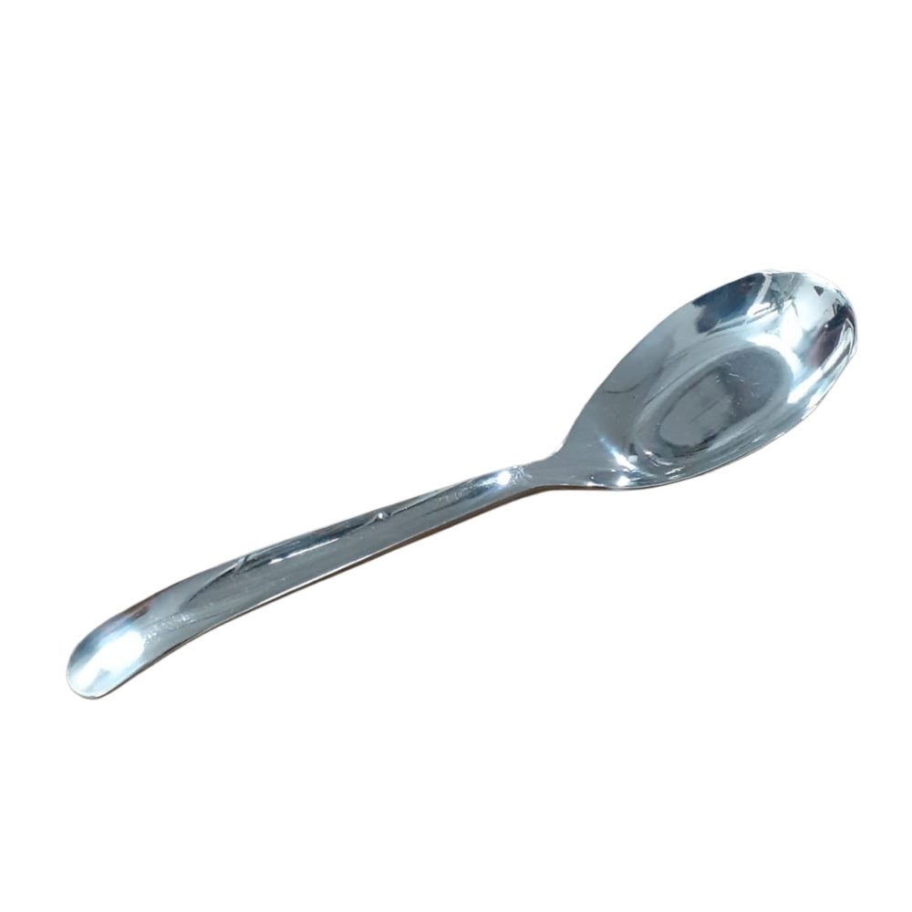 Stainless steel soup spoon