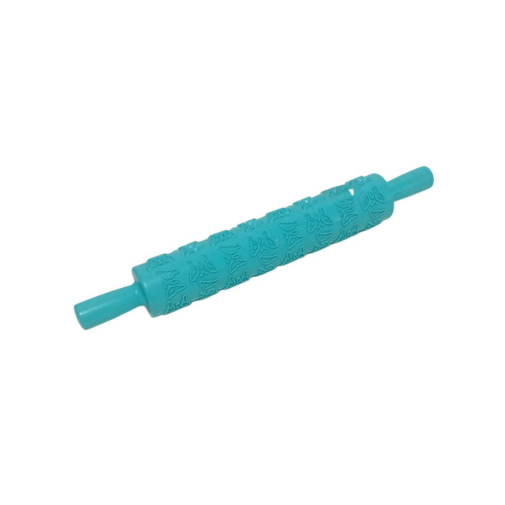 Plastic embossed design rolling pin