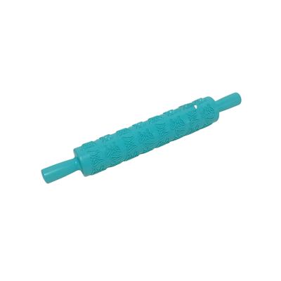 Plastic embossed design rolling pin