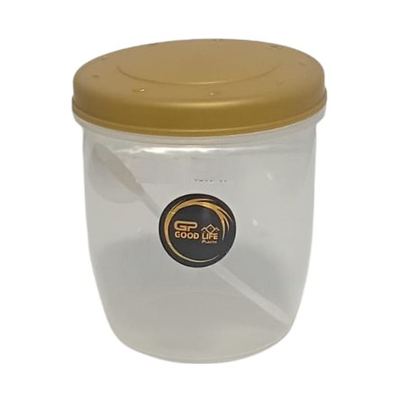 1.1L Clear Plastic Storage Jar