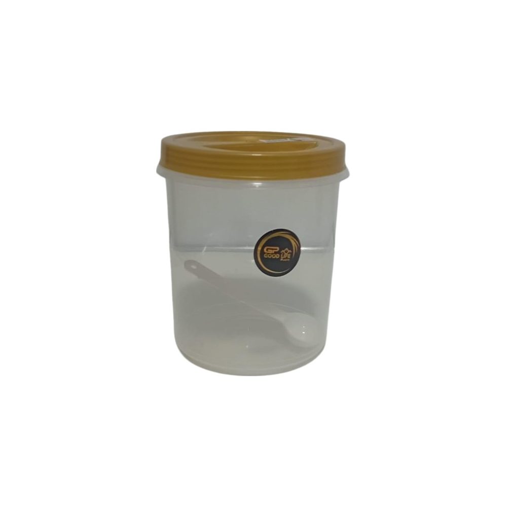 2000ml Clear Plastic Storage Jar with Spoon