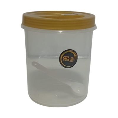 2000ml Clear Plastic Storage Jar with Spoon