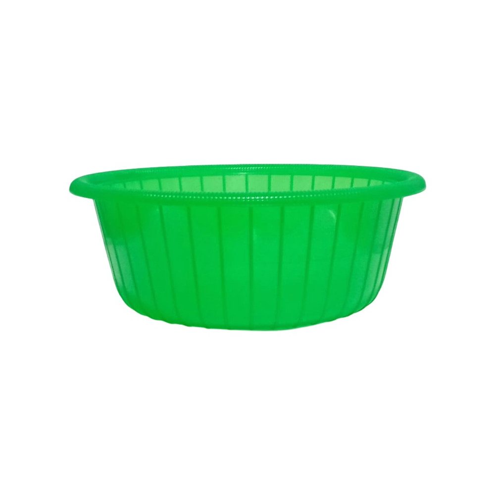 Green plastic wash basin