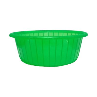 Green plastic wash basin