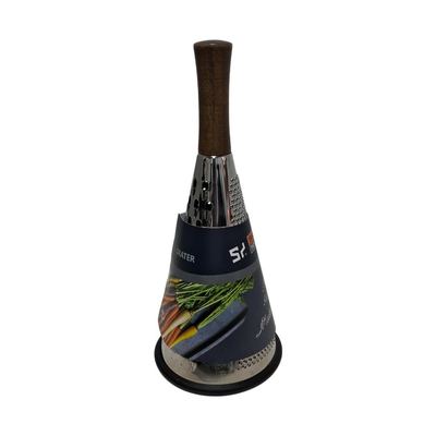 Cone Grater with Wooden Handle
