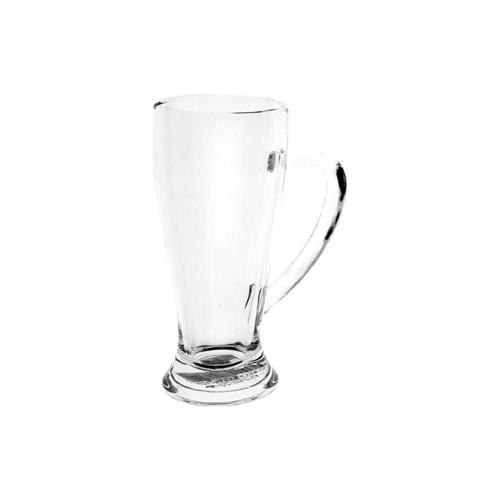 Footed Glass Beer Mug 270ml