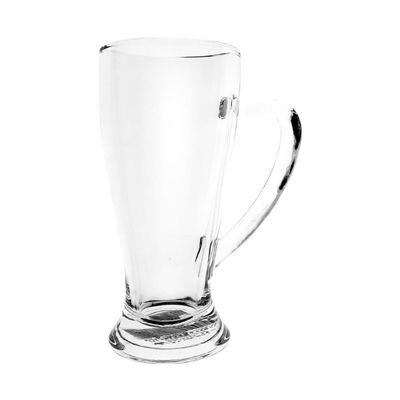 Footed Glass Beer Mug 270ml