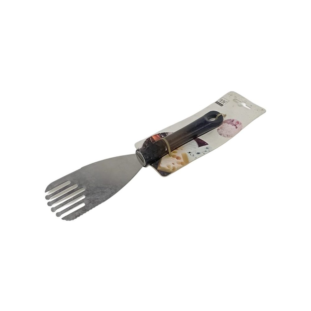 Slotted turner with plastic handle